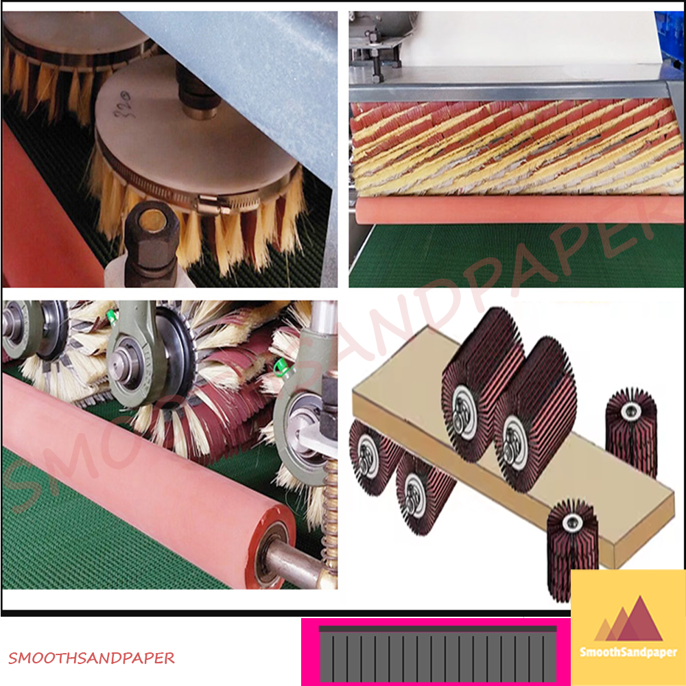 Sand Cloth Strip Woodworking Polishing Grinding Roller 工业剑麻砂布条刷异性砂光机专用砂布条木工抛光打磨辊 image 2