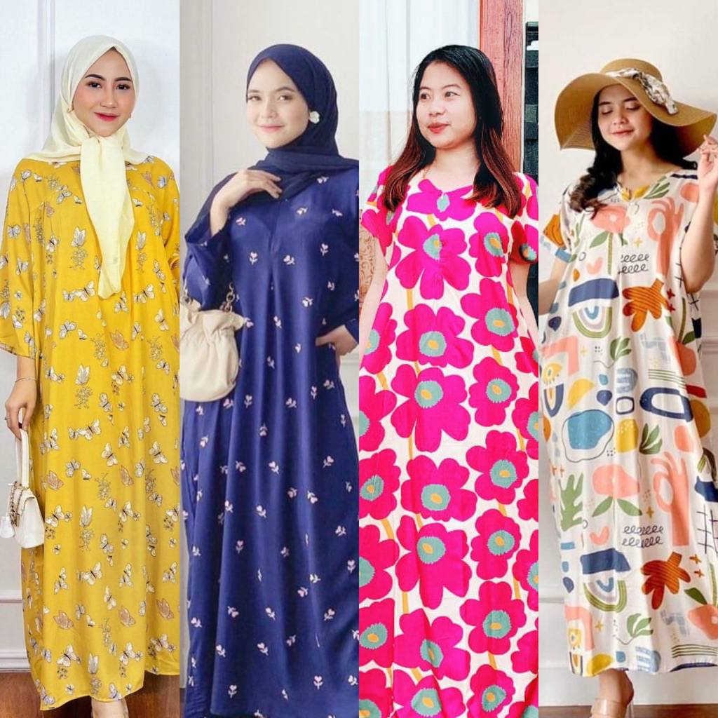 Kaftan|Baju Tidur Wanita|Night Dress|Pajamas Dress|Baju Kelawar |Baju Ibu Menyusu|Maternity Dress Ibu Mengandung|