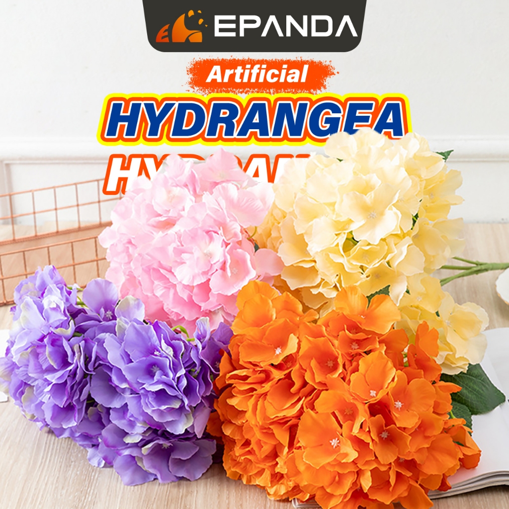 Hydrangea Artificial Flower Fake Bouquet Hiasan Bunga Plastik Hantaran Kahwin Wedding Decoration