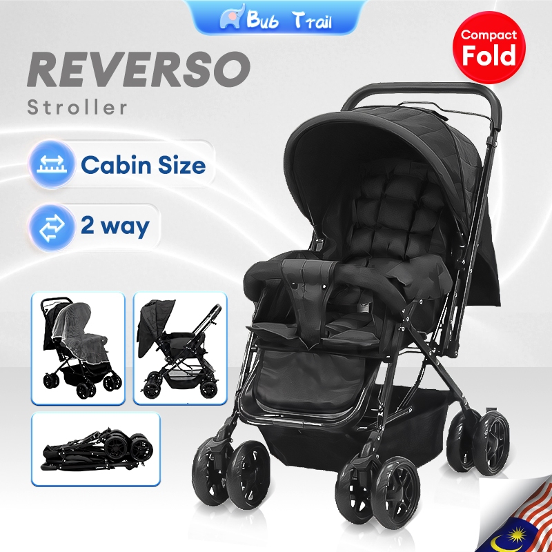 Foldable and reversible stroller; 8-wheel ultralight baby stroller; baby stroller;kereta sorong bayi