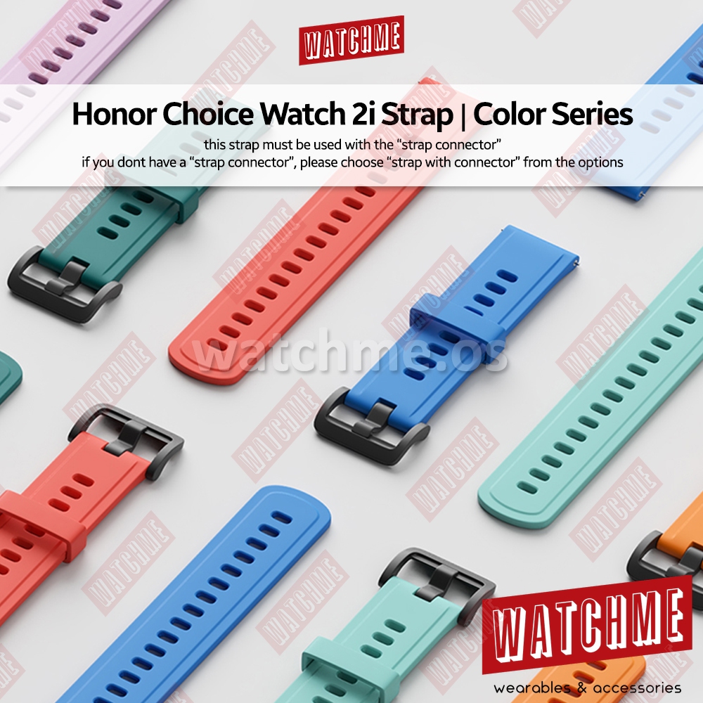 Honor Choice Watch 2i Strap, Color Series 20mm, Black Metal Buckle, 10 Colors (for smartwatch, smart watch2i)