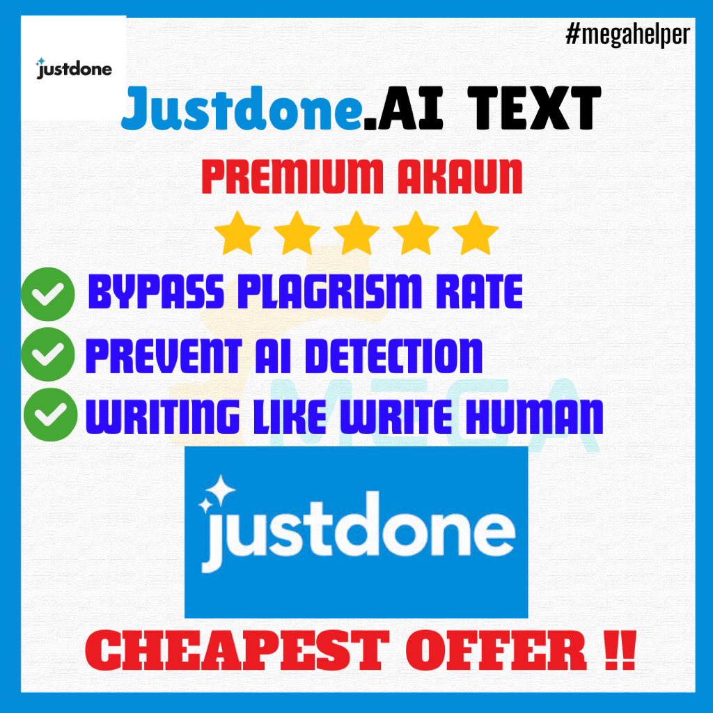 [FAST]JUSTDONE Ai | Unlimtied Humanize Ai | Bypass Ai Tool v3