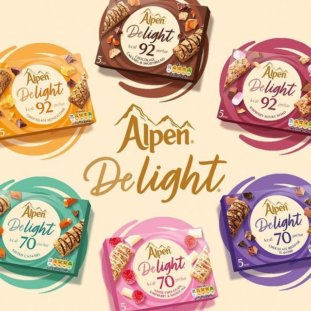 Alpen Delight Cereal Bars (Raspberry Rocky Road/ Chocolate Brownie/ Caramel & Shortbread) Breakfast Bars