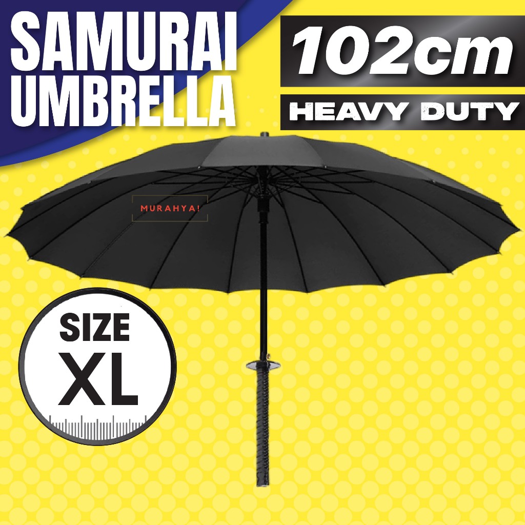 Samurai Umbrella Payung Lipat Panjang Besar Long Handle Japanese Umbrella Ninja Katana Sword Umbrella Rain Waterproof