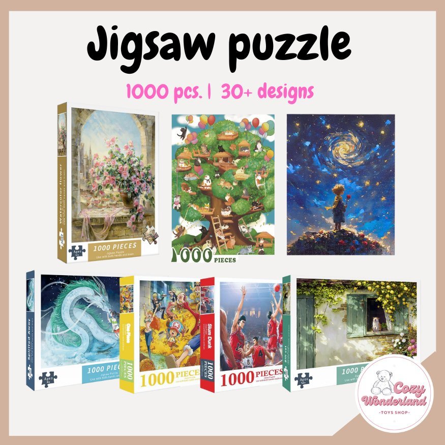 [1000 pcs]  Jigsaw Puzzle High Quality Anime Scenery Cartoon Puzzle Intellectual Game for Adult Kids