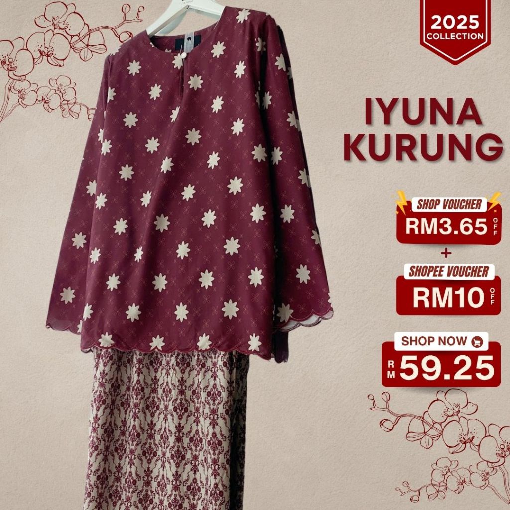 ZOE ARISSA Lersia Selyha Kurung Kedah Baju Sulam Raya 2025 Printed Plaid Batik Embroidery Duyung Iyuna Hesyia Kurung Set