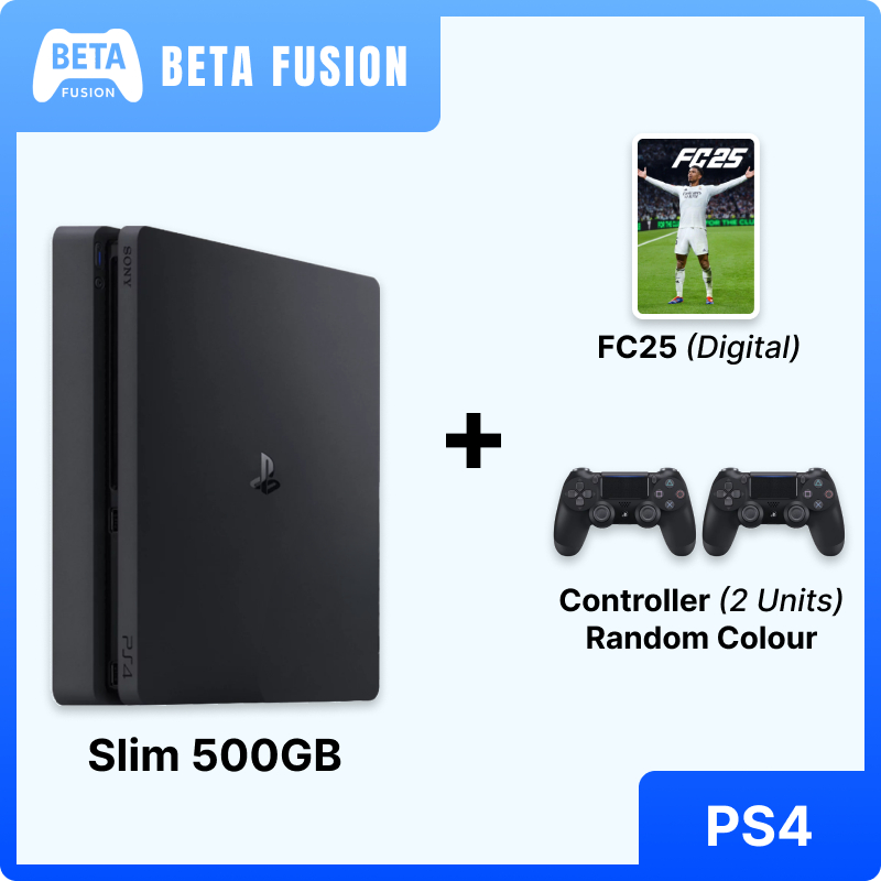 Sony PS4 Playstation 4 Slim 500GB FC25/FC26/GTA5 (NEW CONTROLLER) READY STOCK USED