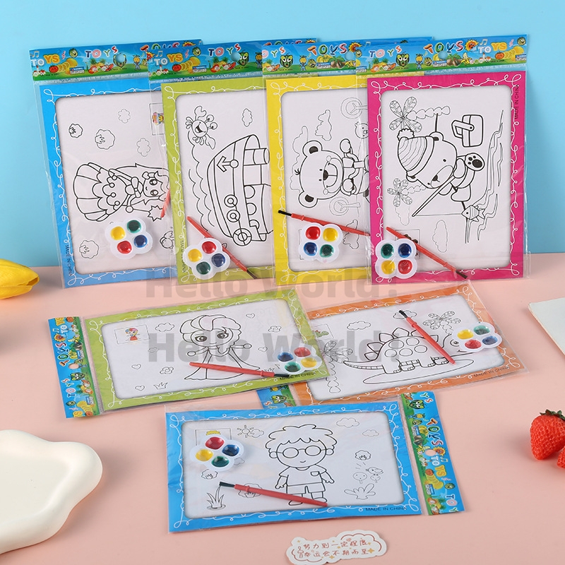 DIY Watercolour Painting Kids Toys Set Children Kids Art Craft Coloring Graffiti Educational Toys水彩画