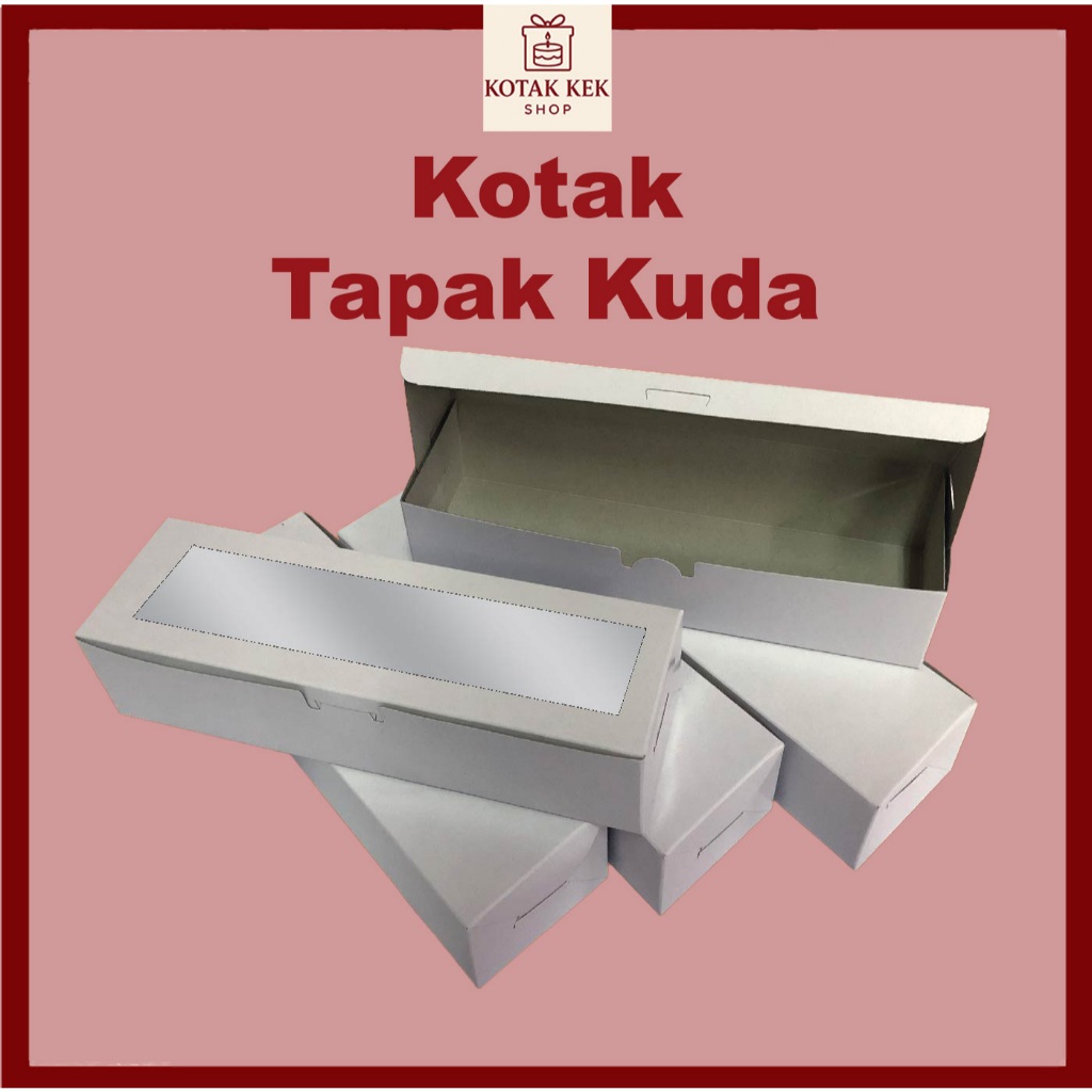 Kotak Kek Tapak Kuda Kuih Talam Lapis Donut cheese tart Apam creampuff long john Cake Box Pizza Box Kotak Ivox TBF Ro