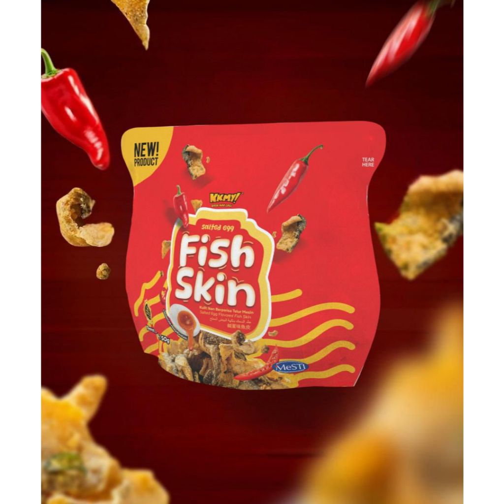 FISH SKIN SALTED EGG 50G (MINI PACK)
