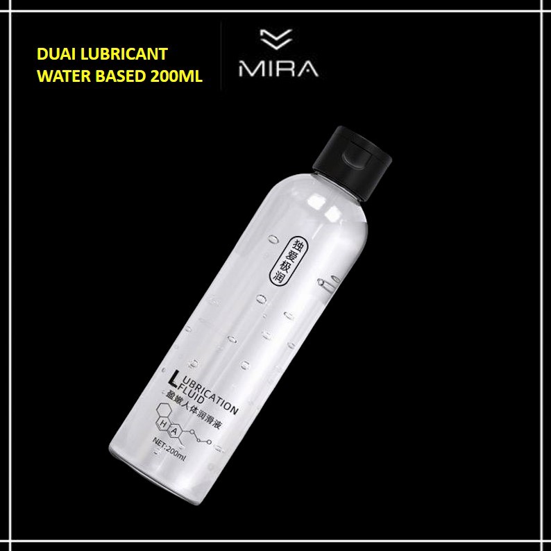 DUAI Lubricant 200ml Water Based Lubricant Sex Gel Personal Massage Oil Smooth Lube Pelincir Seks Sexual Gel-Duai 200ml