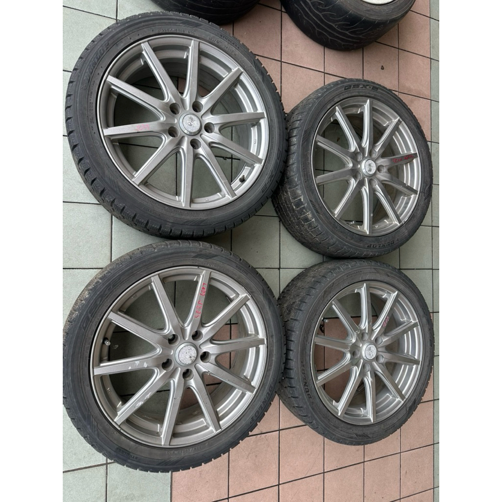 18 inch sports rim pcd 114 5 hole 7j et38 free tyre
