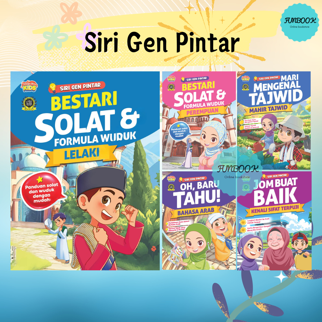 [FUNBOOK] Siri Gen Pintar Bestari Solat & Formula Wuduk Lelaki/Perempuan, Oh Baru Tahu Bahasa Arab, Mari Mengenal Tajwid