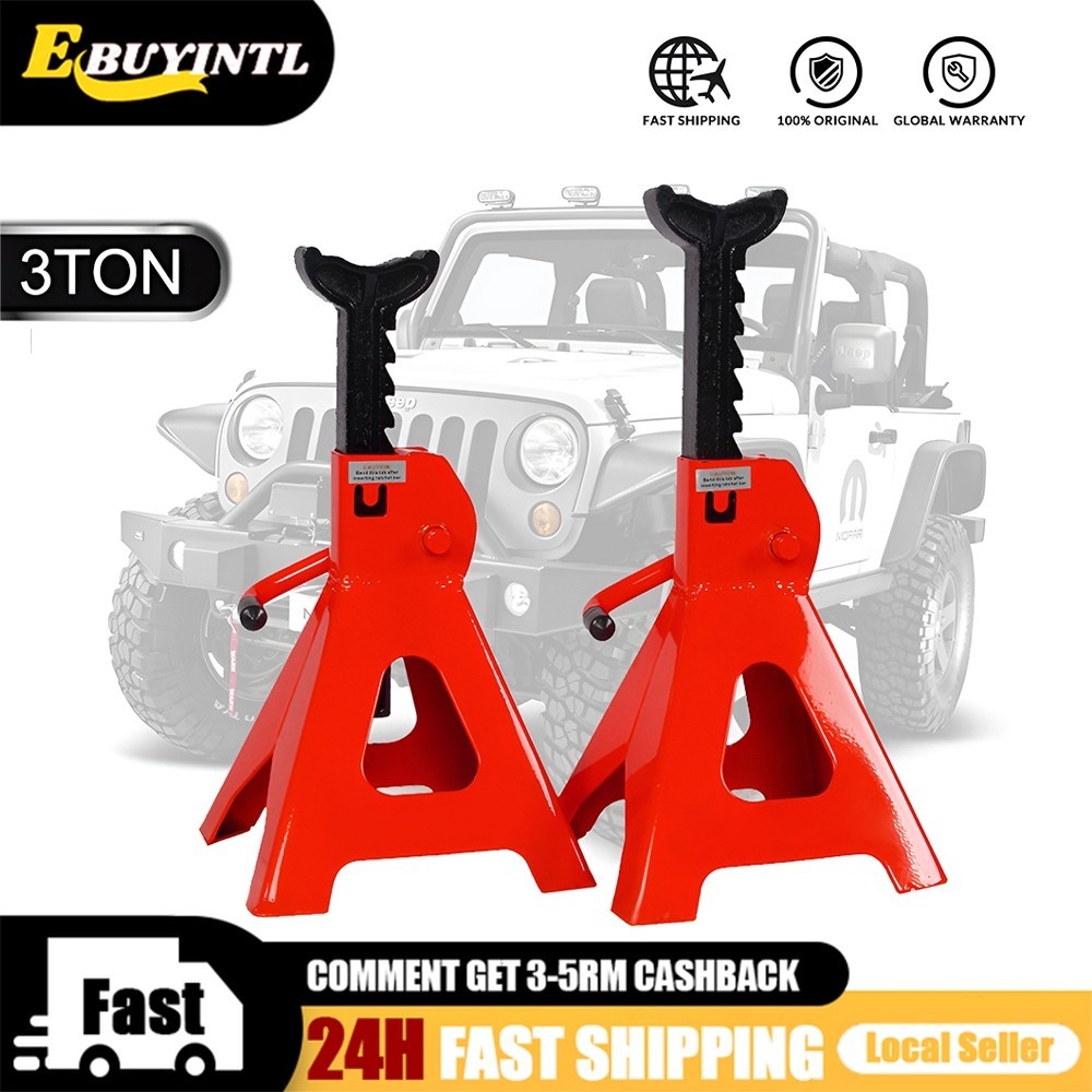 24H DeliveryGS OPTIMUS 3 Ton Jack Stand Heavy Duty Car Jack Kereta ( 1 Pair / 2 pcs ) Car Automotive Repair Tools