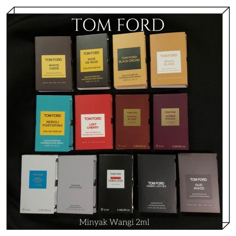 READY STOCK TOM FORD 2ML VIAL TESTER PERFUME 现货小样香水2ML试用装