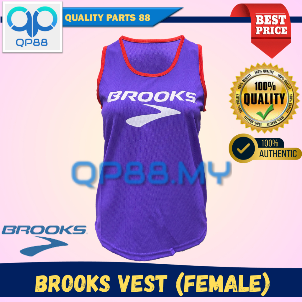 BROOKS Female Singlet Violet Vest Sport Attire Running Shirt