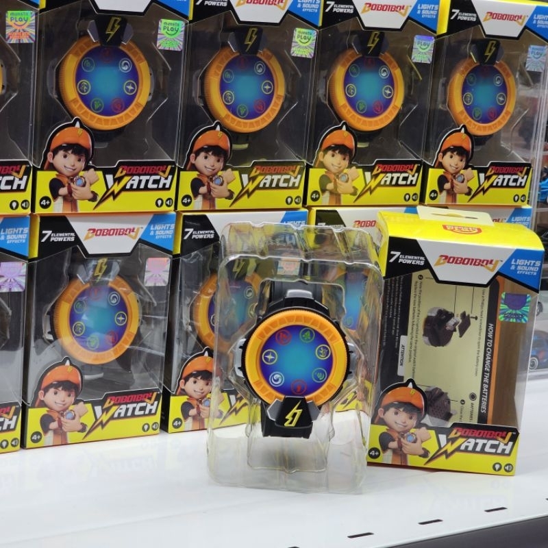 READY STOCK BOBOIBOY WATCH JAM 7 ELEMENTAL POWER WITH LIGHTS AND SOUND EFFECTS. BATTERIES INCLUDED. ORIGINAL FROM MONSTA