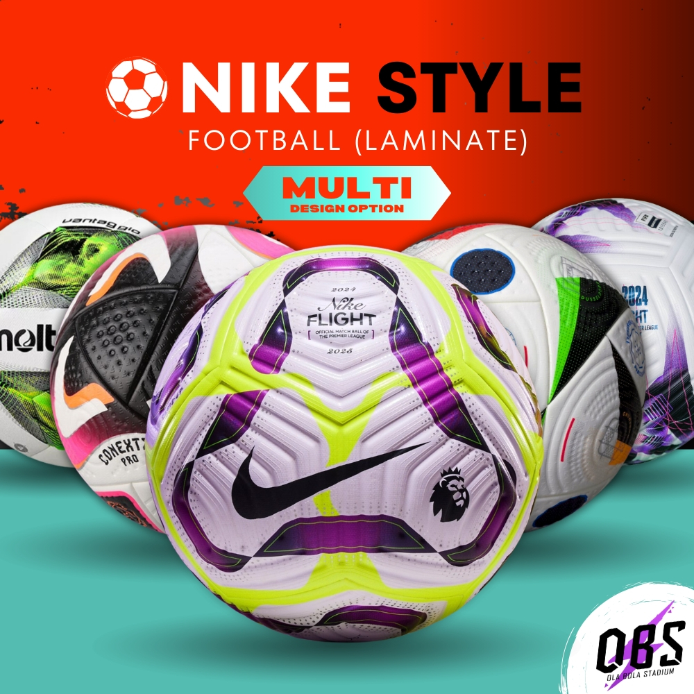 Nike Style Football Laminate Bola Sepak EPL 22/23 Match Ball Aerowsculpt Technology Soccer Nike Adidas Tahan Lasak 足球