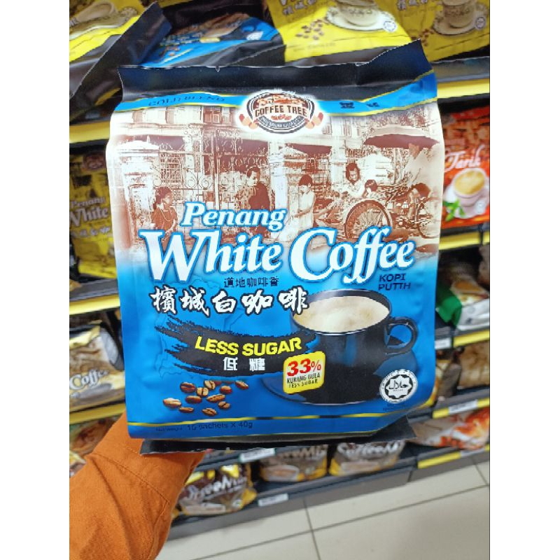 PENANG WHITE COFFEE LESS SUGAR 15SACHET X40G