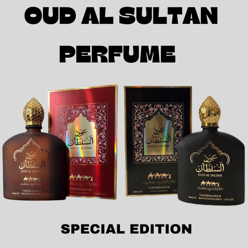 Minyak Wangi Arabic Perfume Oud Al Sultan Red/Black EDP Perfume For Unisex 100Ml Sultan Perfume Spray Ready Stock