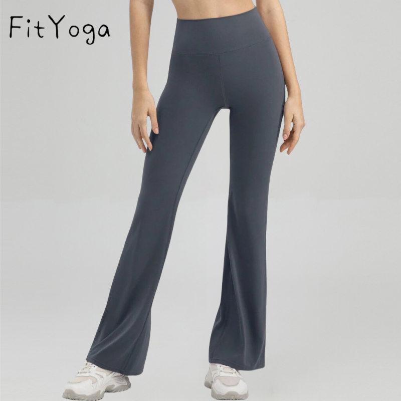 FitYoga Ladies Casual Pants Loose Cut Bootcut Yoga Gym