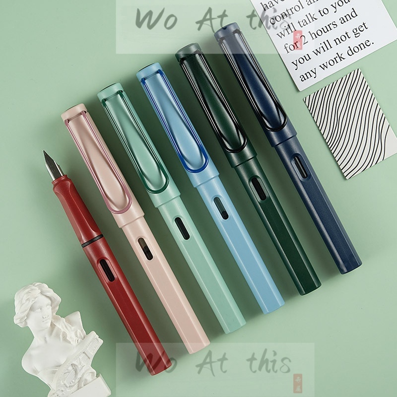 High Quality Fountain Pen 0.38mm Student Office School Writing Supplies Ink Pens Replaceable Ink 钢笔