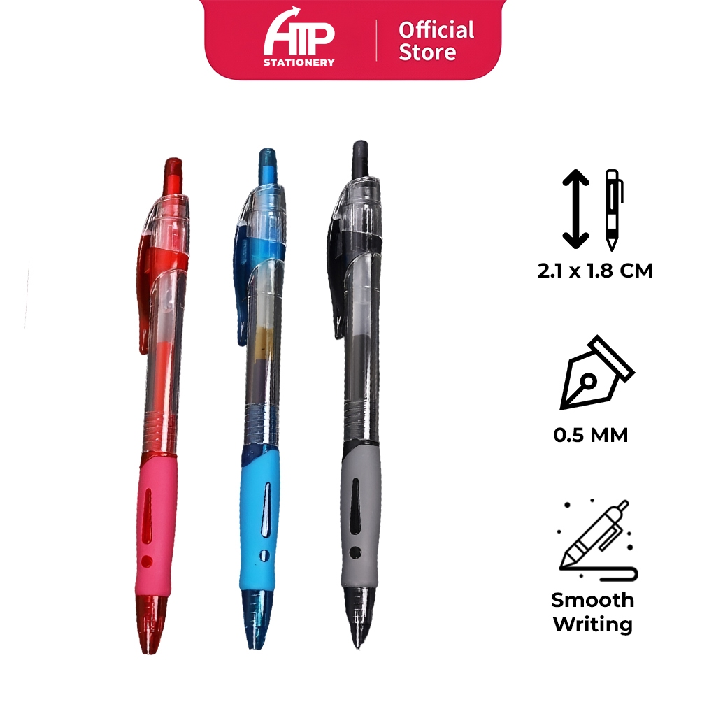 Classic Gel Pen 1008 Black Blue Red Ink 0.5mm Tulis Dengan Lancar Dry Fast Gel Pen Alat Tulis Pejabat Dan Sekolah DTP
