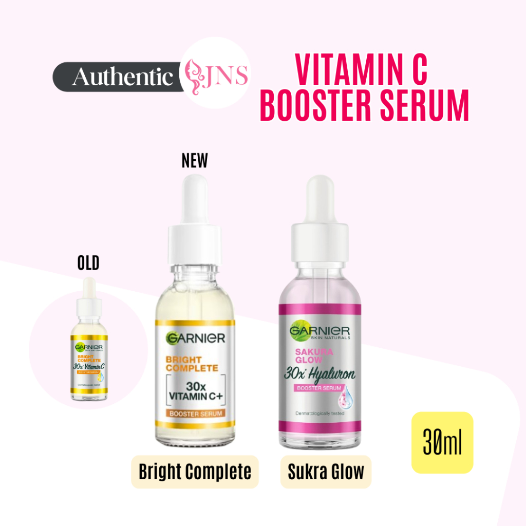 Garnier Bright Complete Booster Serum With Vitamin C/Garnier Sakura White Glow Booster Serum (30ml)