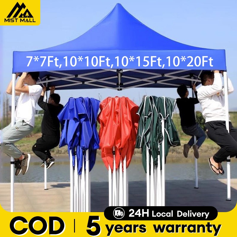 【WTHB】10x10 FT Full Set khemah niaga Night Market Canopy folding canopy Camping Tent Payung Niaga