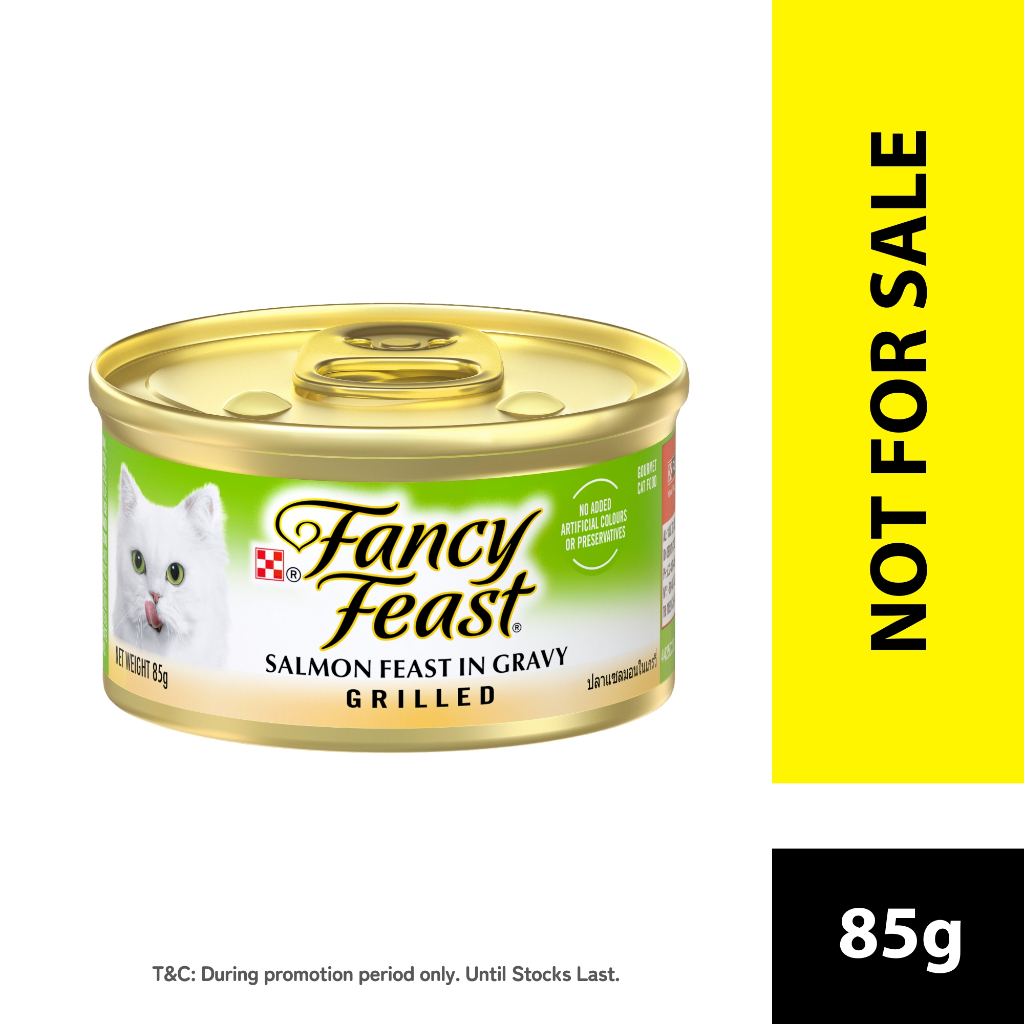 PURINA Fancy Feast Grilled Salmon Feast Wet Cat Food (1 x 85g) [Not For Sale]