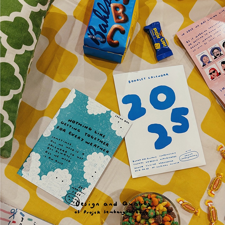 A5 Booklet Calendar 2025- nothing like getting together for every weather by projek sembangsembang and kawankawan
