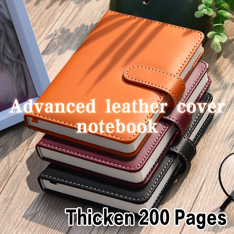 A5 Soft Leather notebook Student A5 Notebook School Supplies Journal A5 Writing Notepad 100 Sheets