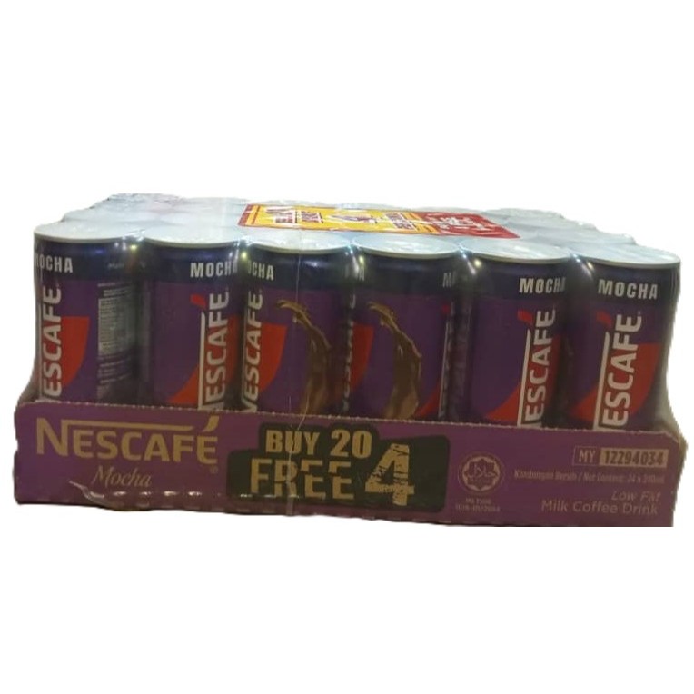 Nescafe Kopi Segera Tin/ Can Mocha 240mlx24tin/carton