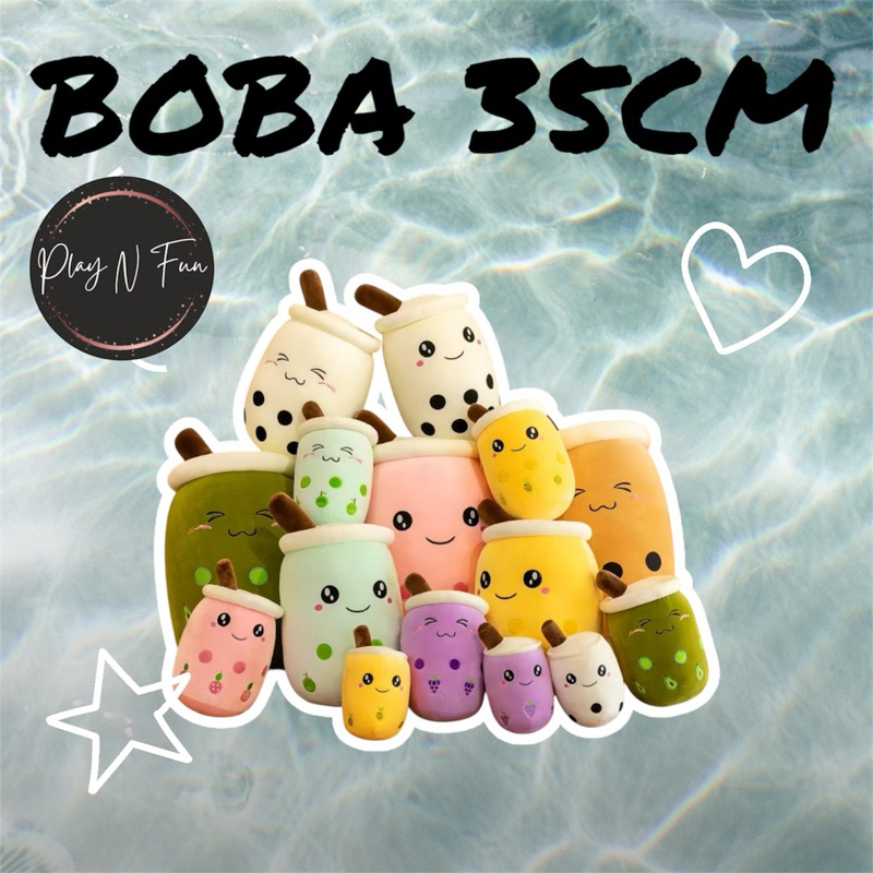 35CM Boba Tea Cup Bubble Milk Tea Bantal Pillow Children Kids Cute Comel Kartun Peluk Plushie Toys