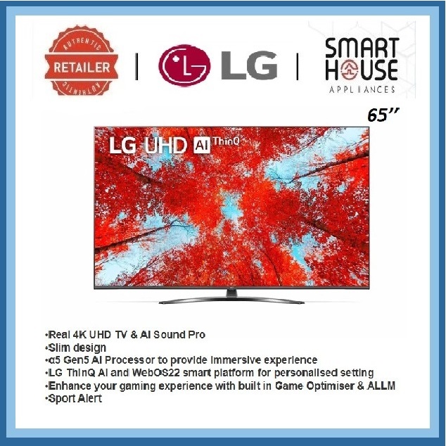 FREE SHIPPING !! LG 65 inch UQ91 Series 4K Smart UHD TV with AI ThinQ® (2022) 65UQ9100PSD