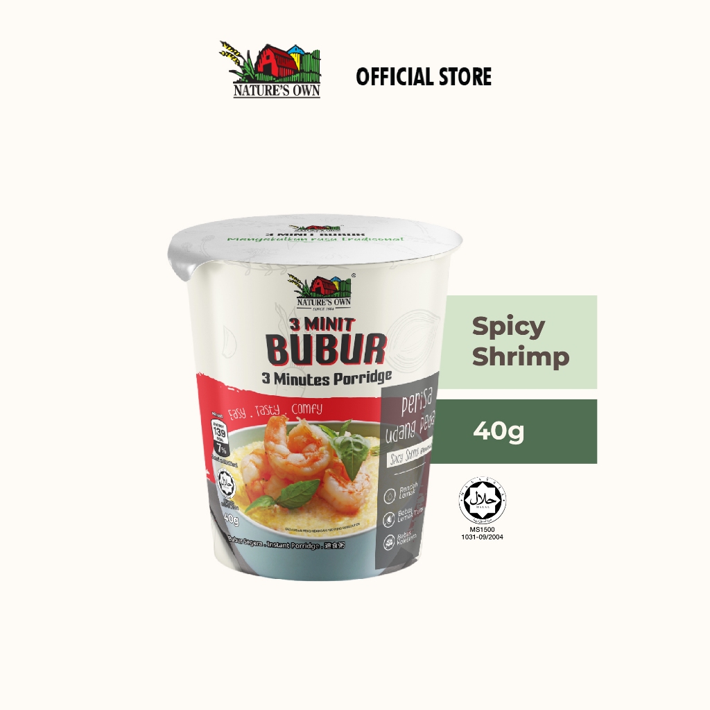 Nature’s Own Instant Cup Porridge - Spicy Shrimp