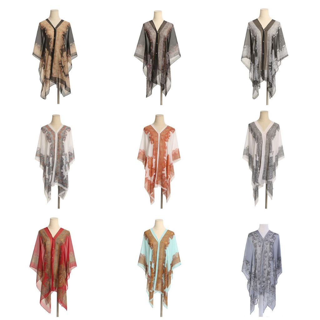 [Wholesales Price] 33+ Warna Baju Shawl Batik Silk Scarf Chiffon Women Beachside