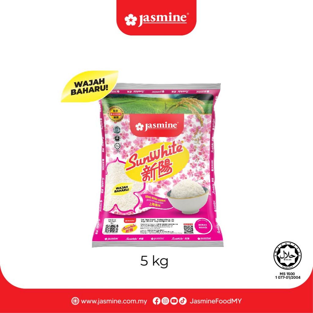 Jasmine Sunwhite Fragrant Rice 5kg