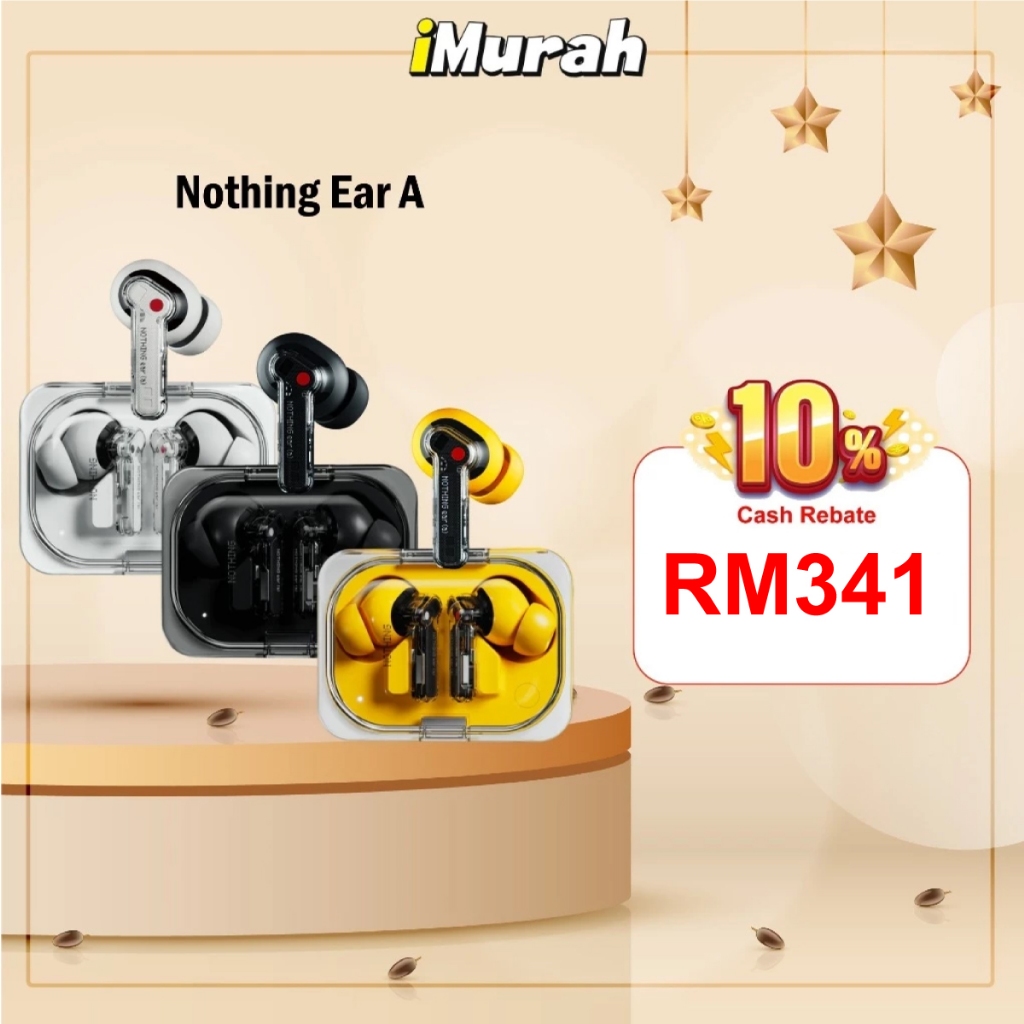 Nothing Ear A [11.6 mm dynamic driver | ANC up to 45dB] (MY Set) - 1 Year Warranty