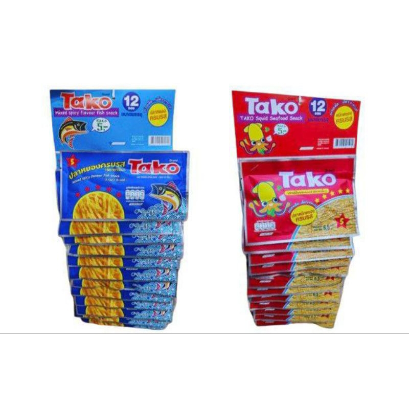 TAKO SPICY SQUID SOTONG PEDAS THAILAND SOTONG KERING SPICY SNACK JUNK FOOD SEAFOOD SNACK