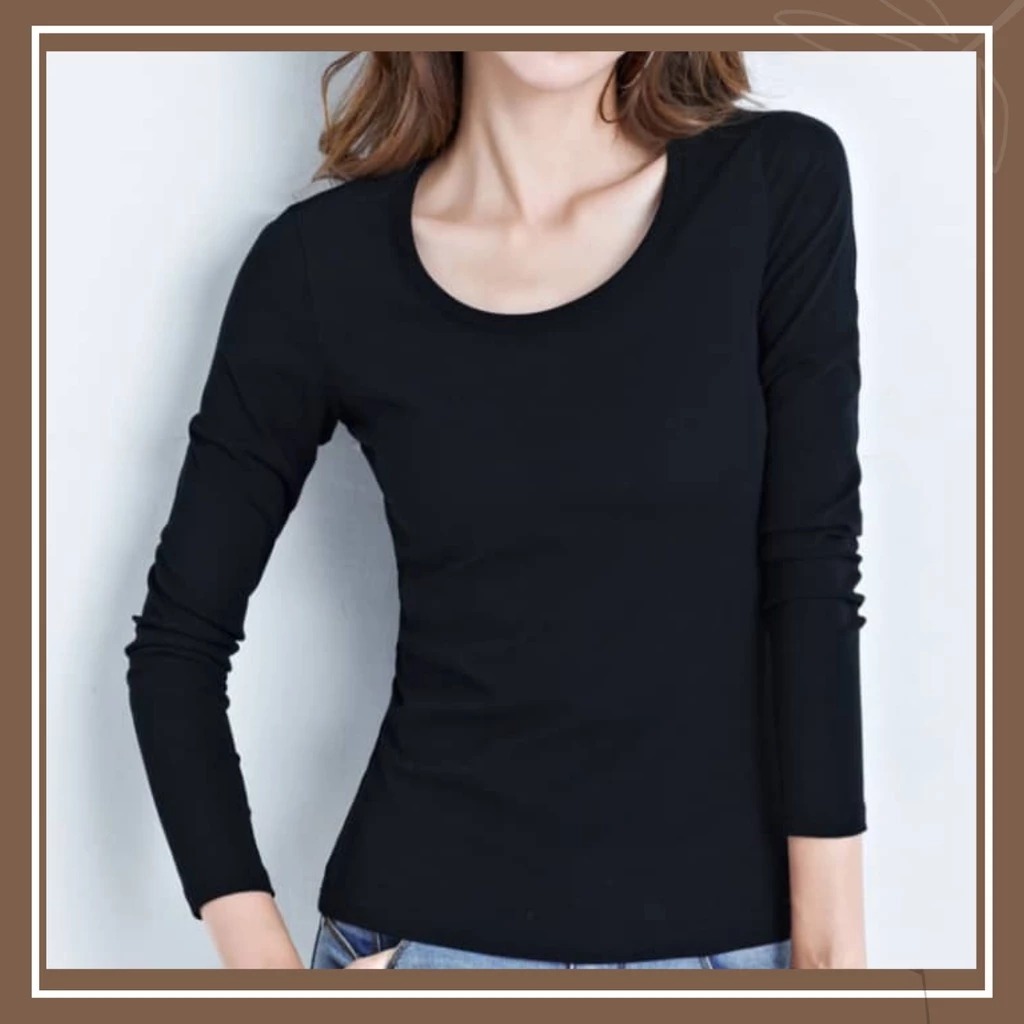 INNER ROUND NECK MUSLIMAH,Inner Blouse Inner dalam baju muslimah fashion kain viscose,Women Inner Plain Muslimah