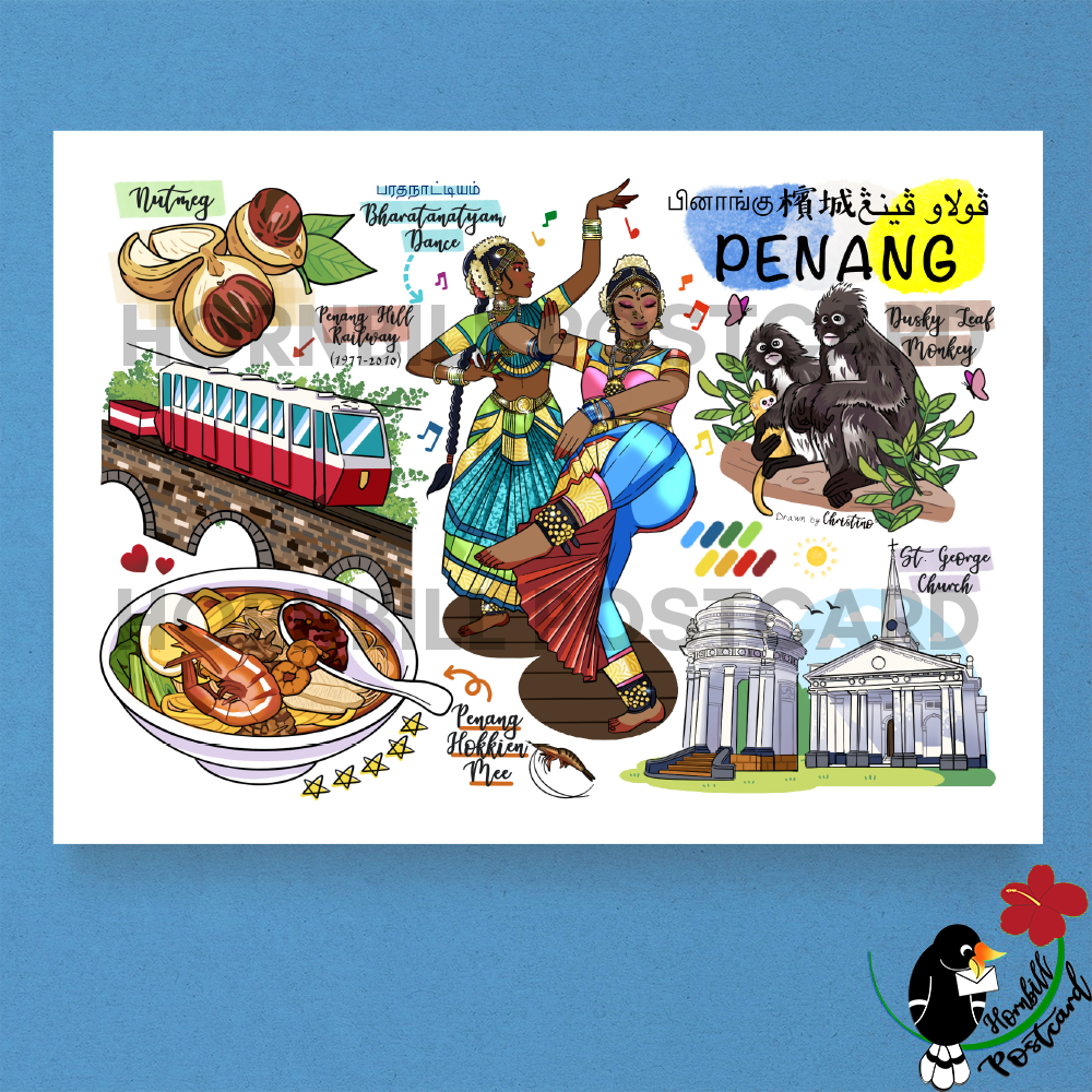 Penang 2.0 Malaysia Postcard Poskad [Negeri series 2.0]