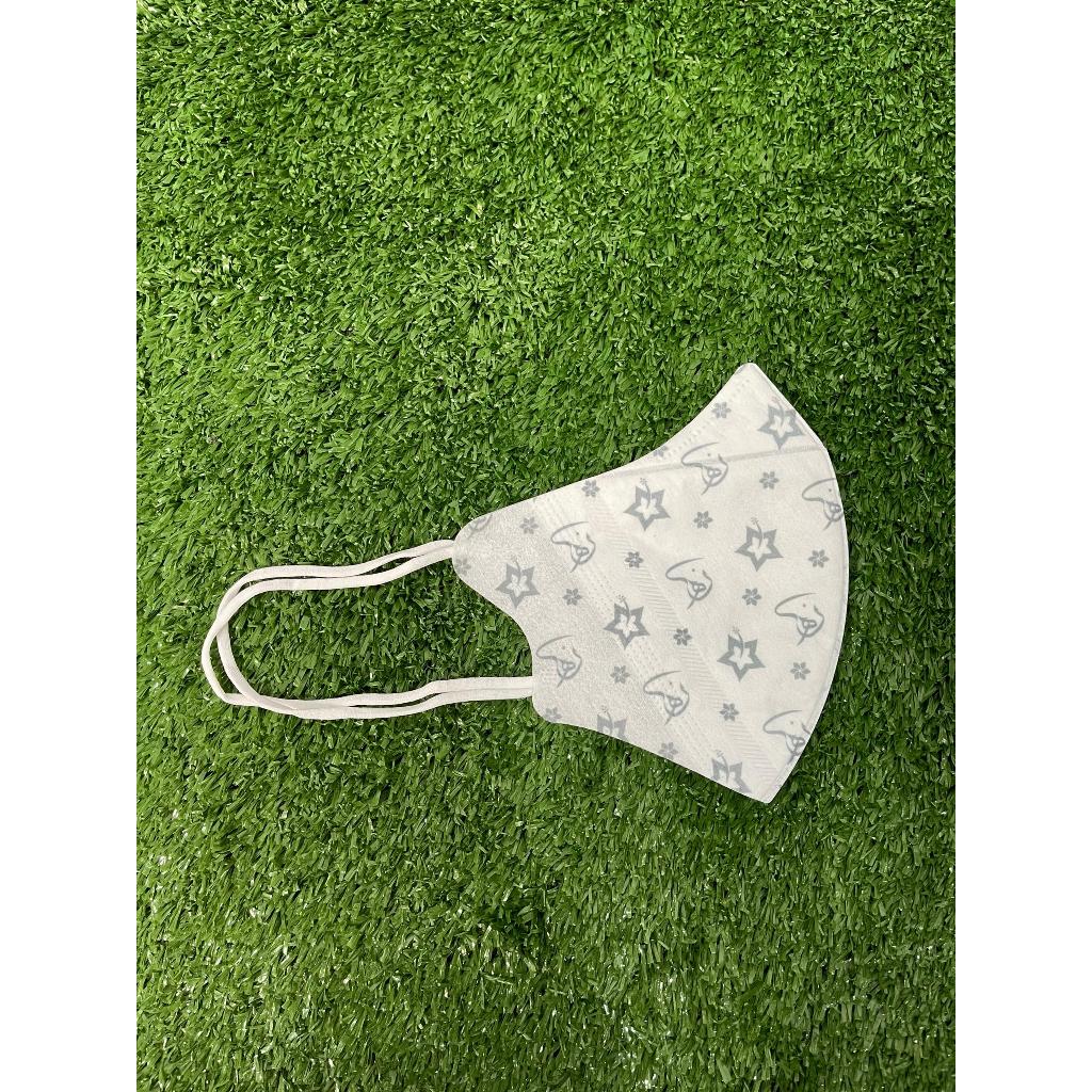 ((FREE MASK EXTENDER)) GOSTAN NUNHA Face Mask Brown & White Cotton (EARLOOP)
