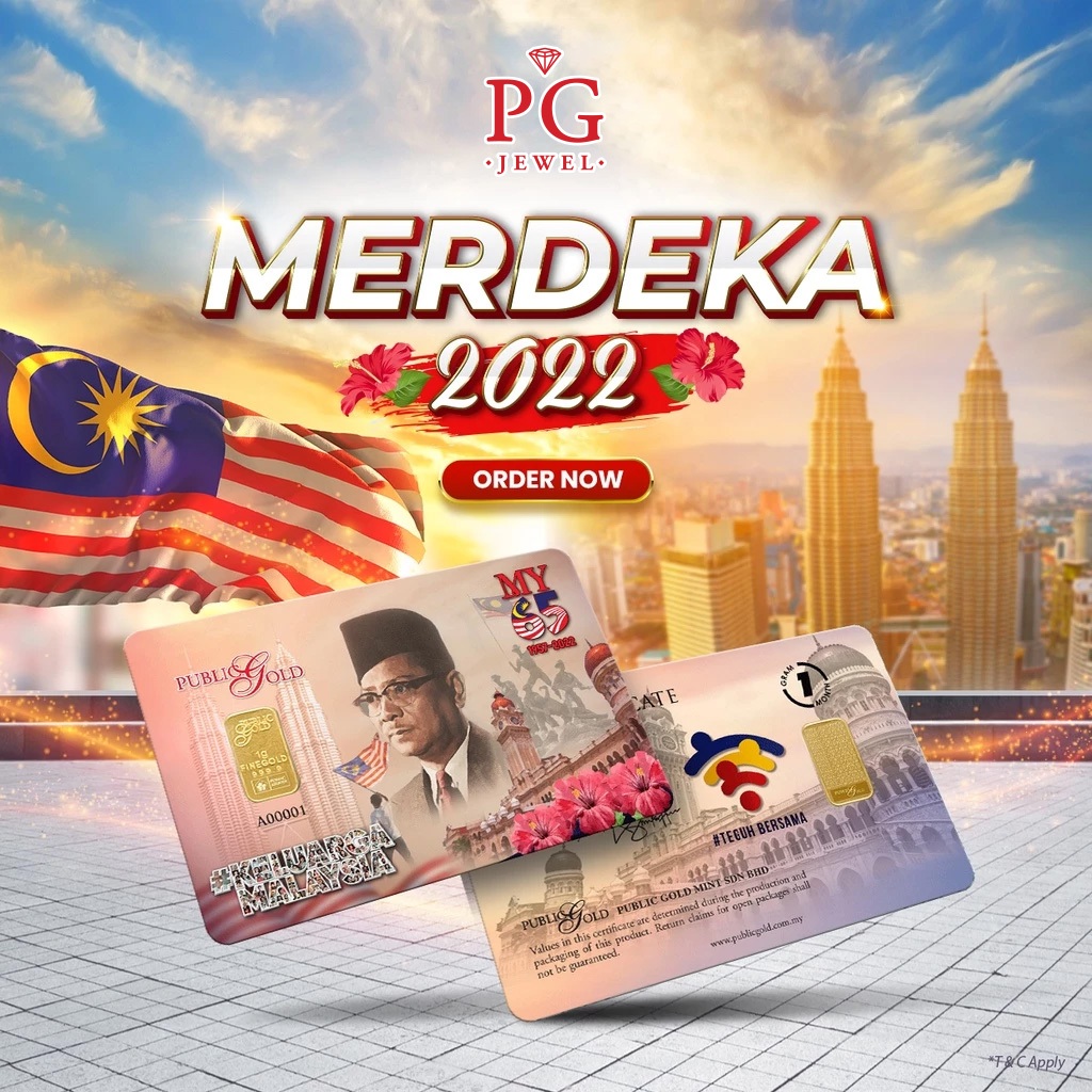 Public Gold Bullion Bar 1g (Au 999.9) - Merdeka 2022