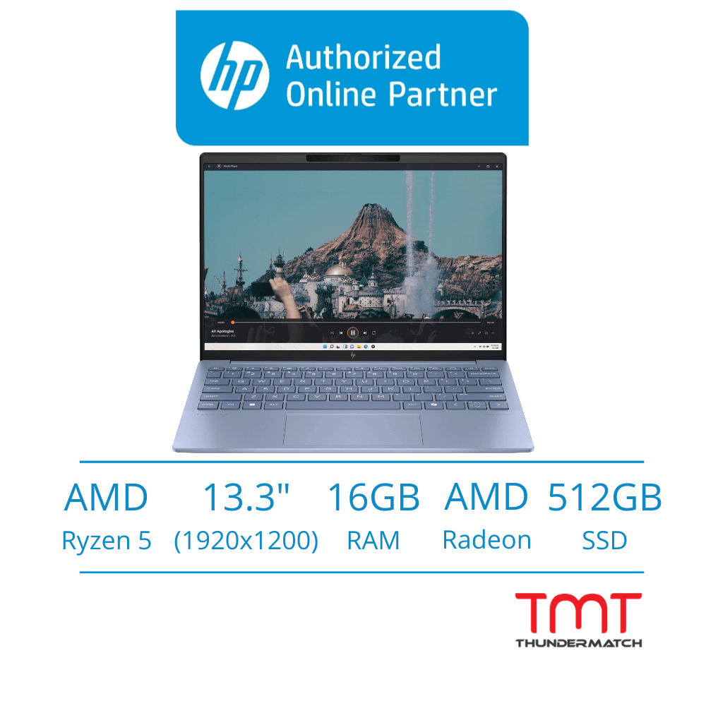 HP Pavilion Aero 13-BG0015AU/BG0035AU Laptop | AMD Ryzen 5-8640U | 16GB RAM | 512GB SSD | 13.3" (192