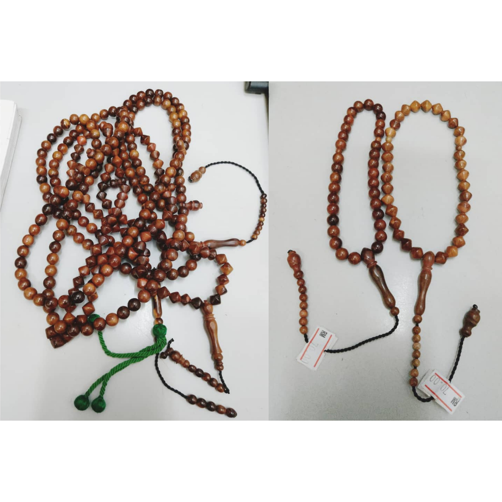 Tasbih Kayu Koka (Saiz Besar & Kecil)