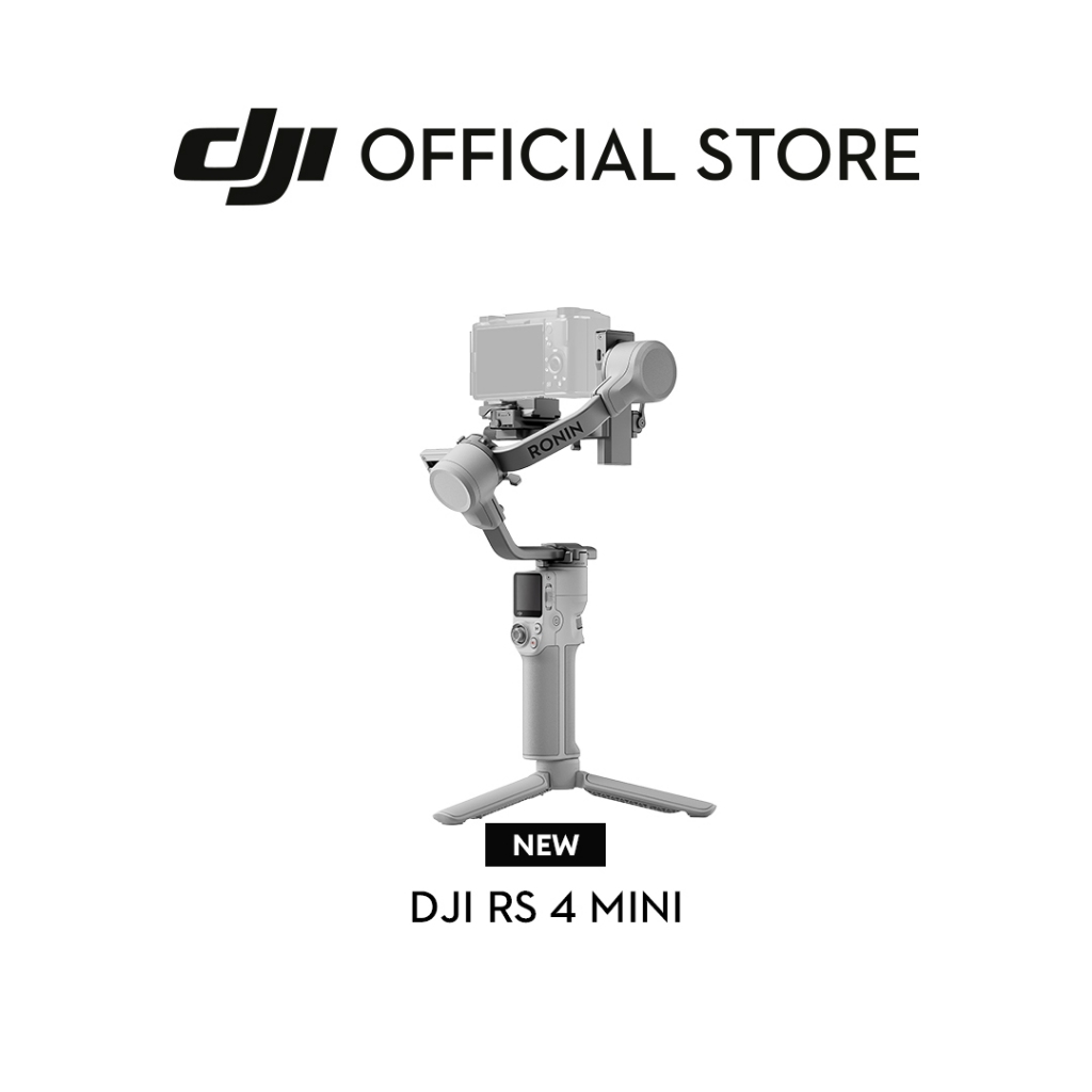 DJI RS 4 Mini - Intelligent Tracking and Compositions | Handles Camera and Smartphone | Automated Axis Locks