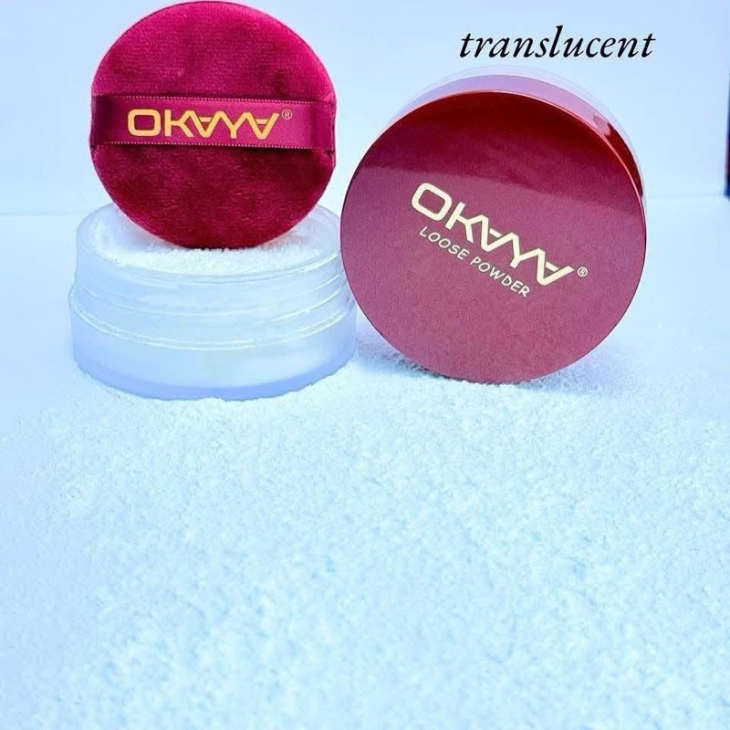 Okaya new loose powder translucent/soft pink