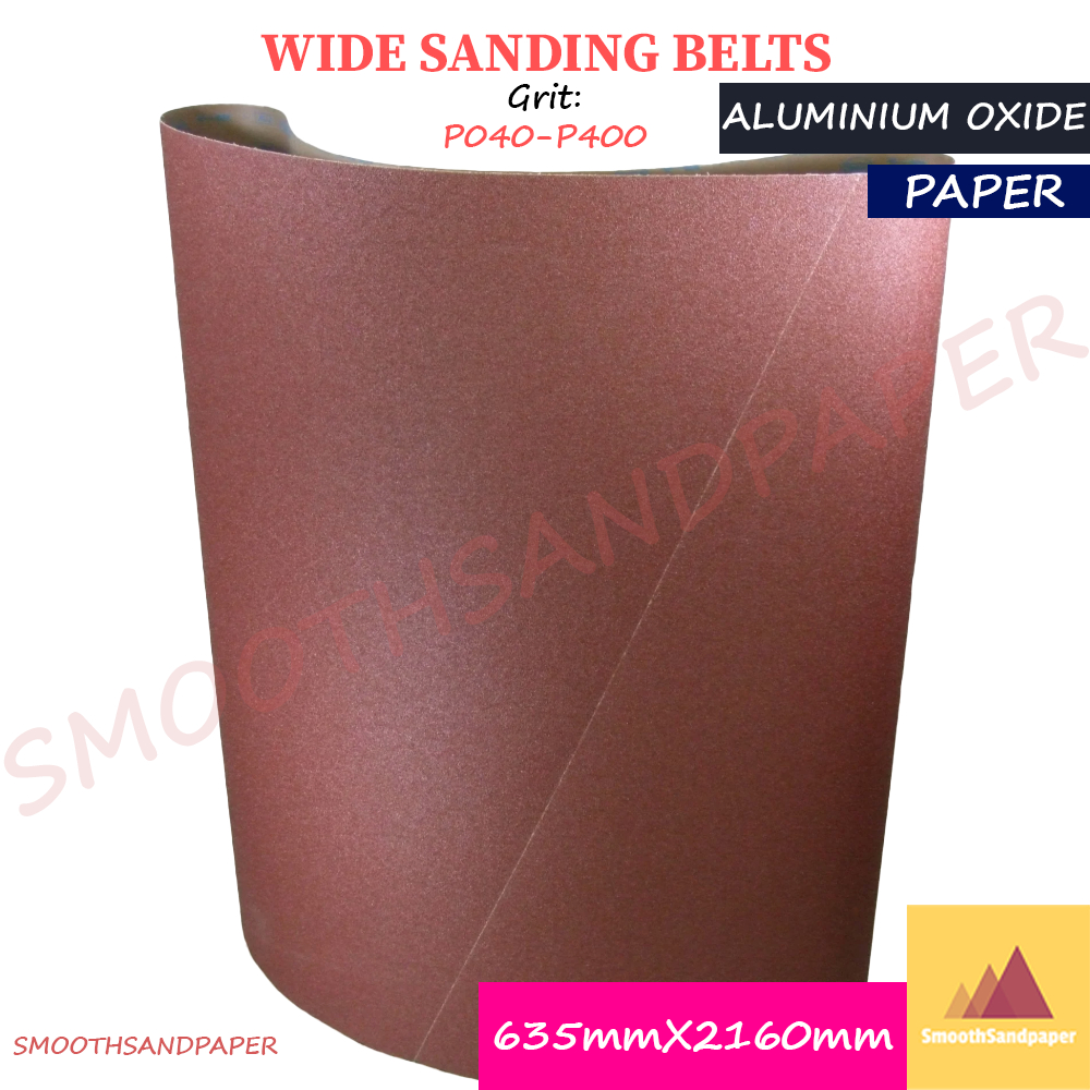 635X2160mm Sanding Belts / Paper / Aluminium Oxide [2pcs] 木工砂带机用氧化铝纸基宽砂带 【2条装】