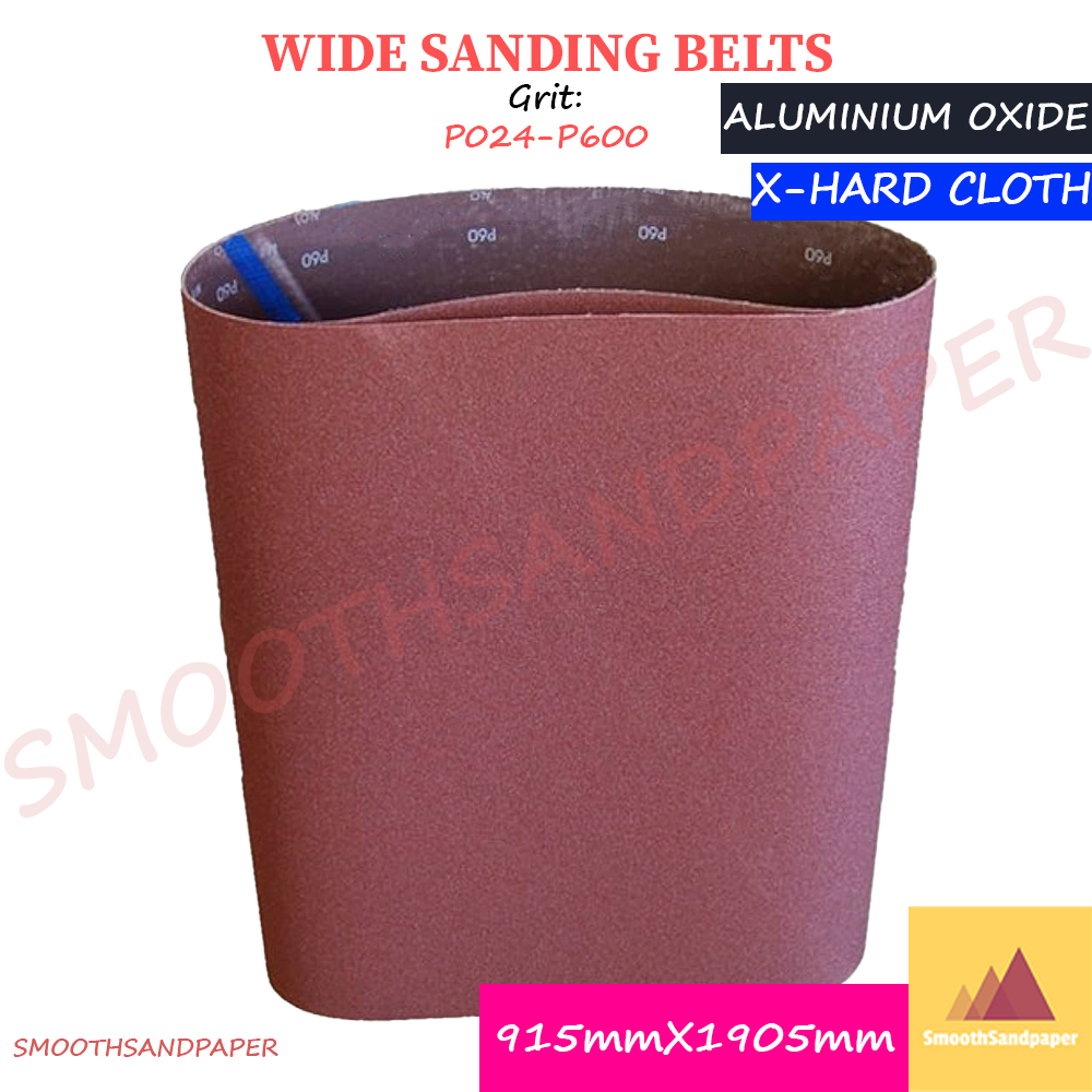 915X1905mm Aluminium Oxide Wide Cloth Sanding Belts [2pcs] 木工铁工砂带机用氧化铝布基宽砂带 【2条装】